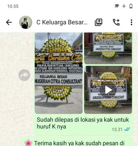 Pengiriman Papan Bunga Duka Sukamulya